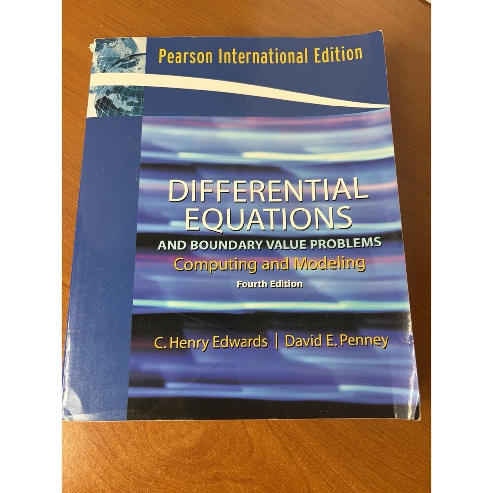 Differential Equations Pearson I Yet national Edition C. Henry Edwards, David E